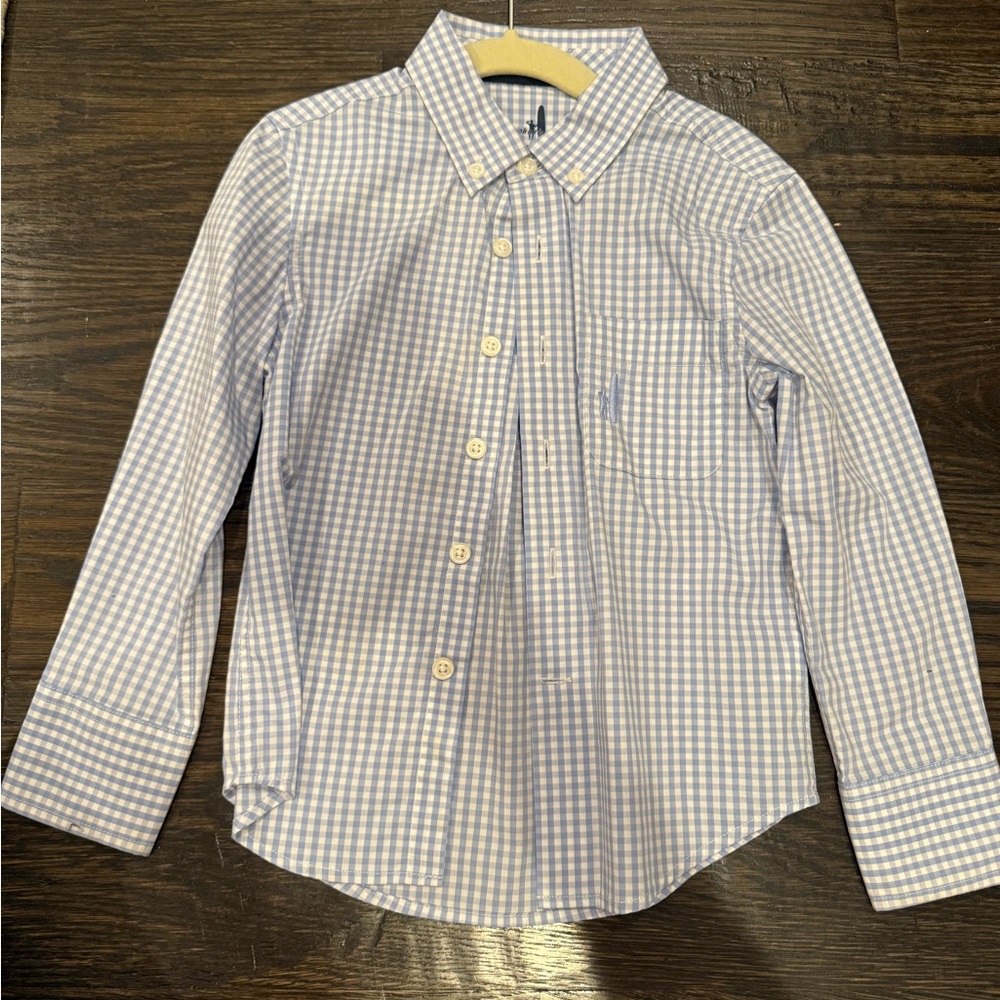 Johnnie O Kids Blue Checkered Shirt size 4t